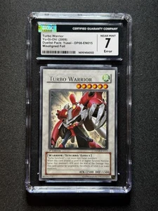 CGC 7 ERROR Yugioh Turbo Warrior #DP08-EN015 NAME SHIFT ERROR! - Picture 1 of 2