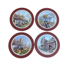 Kleeblatt Untersetzer 4er Set Vintage Landhaus Untersetzer Großbritannien Landhaus - Bild 1 von 9