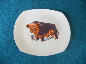 PLATO IRONSTONE INGLÉS VINTAGE BEEFEATER FILETE Y PARRILLA - Imagen 1 de 3