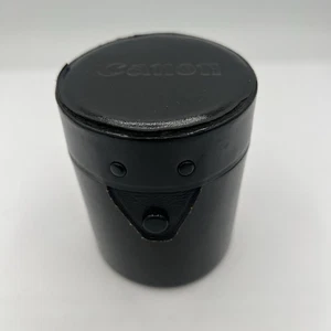 VINTAGE Canon Lens Case Genuine,  4" x 3" for smaller lens MADE IN JAPAN - Picture 1 of 9