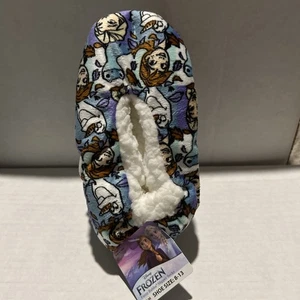 Disney Frozen Elsa Fuzzy Bubba Slipper Socks, Size S/M Shoe Size 8-13 - Picture 1 of 4