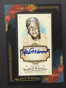 RED MOORE 2009 Topps Allen & Ginter Auto Negro League Star Framed Mini - Picture 1 of 2