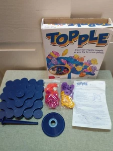 [46/48 Pieces] Pressman 2014 Topple Balance Board Game - Missing 2 Orange Pieces - Picture 1 of 4