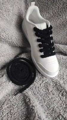 ⚫ Lacets fluffy noir – 120 cm (look street & cosy) - Photo 1/4