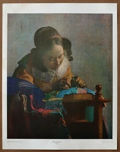 Vermeer The Little Street  Vintage Original Litho 1960s Print - Picture 1 of 1