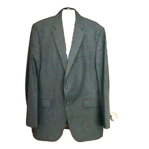 JACK VICTOR Super’s 130’s Wool Sport Coat Vince 2 Button Plaid Men’s Jacket 46L - Picture 1 of 13