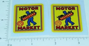 Pair Marx Motor Market Delivery Truck Stickers MX-023 - Imagen 1 de 1