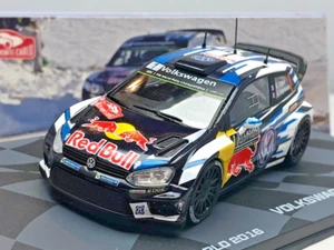 #1 VW Volkswagen Polo R WRC Ogier Rally Monte Carlo 2016 1/43 de Metal Car Ixo - Picture 1 of 9