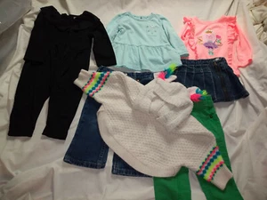 Lote de 12 meses de armario cápsula para niñas Vogue Crazy 8 Sonoma 7 piezas ayuda a la caridad - Imagen 1 de 12