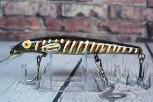 Volkskunst Angelköder auf Vintage Rapala von Jim Scheibner JCAS Lure Co Handarbeit - Bild 1 von 5