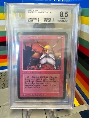 1993 Alpha Dwarven Warriors BGS 8.5 Graded Magic MTG - Image 1 of 2