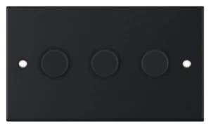 Selectric 5M schmal matt schwarz dekorative Schalter & Steckschlüsselprogramm - Bild 1 von 38