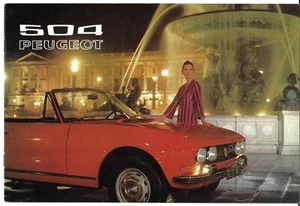 Peugeot 504 Coupe & Cabriolet 2-Litre Fi 1971-1972 UK Market Sales Brochure - Picture 1 of 2