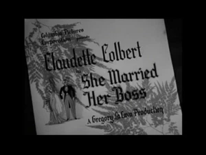 Sie heiratete ihren Chef 1935 Claudette Colbert, Melvyn Douglas Region kostenlose DVD - Bild 1 von 3