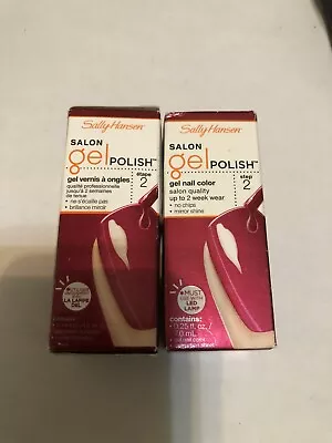 2X Salon Quality Gel Nail Polish Step 2 Wine Not #230 Red Sally Hansen - Image 1 of 4