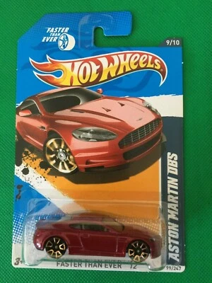 2012 Hot Wheels ASTON MARTIN ONE-77 Red 123/247 EXCELLENT CARD B72 - Image 1 of 4