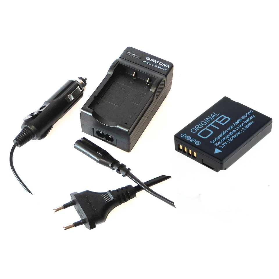 Akku und Ladegerät für Panasonic Lumix DMC-TZ6 DMC-TZ7 DMC-TZ8 DMC-TZ10 DMC-TZ18 - Bild 1 von 1