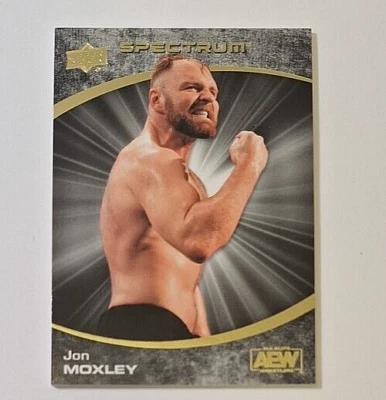 2021 Upper Deck Spectrum AEW GOLD #55 Jon Moxley #38/99 AEW Champion - Image 1 of 3