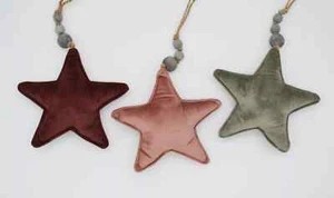 Velvet Star Hanging, Christmas, Hanging, Decoration, Decoration, Figurine, Heart - Picture 1 of 2
