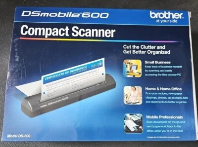 (1) NEW Brother DSmobile 600 Compact Mobile Scanner DS-600 - New, Never Opened! - Image 1 of 3