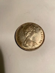 1966 CANADA w UK Queen Elizabeth II Voyagers Genuine Silver Dollar Coin  - Picture 1 of 2