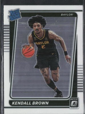 2022 Panini Chronicles Draft Picks #16 Kendall Brown Donruss Optic Rated Rookie - Image 1 of 2