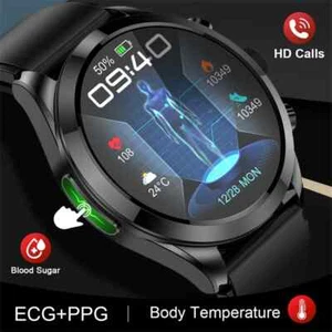 LIGE Montre Connectée Homme ECG Fréquence Cardiaque Pression Artérielle Appel Sans Fil Étanche - Photo 1 sur 11