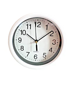 15cm Round Silent Wall Clock Simple Office Home Bedroom Kitchen Clock Quartz - Picture 1 of 12