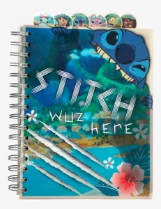 Disney Lilo & Stitch Tabbed Journal Notebook Diary 144 Pages Stitch wuz here - Picture 1 of 4