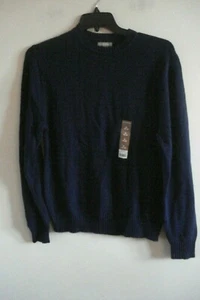 Suéter cuello redondo para hombre talla mediana azul marino - Imagen 1 de 2