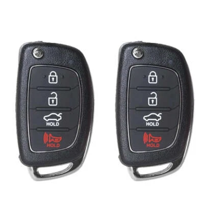 2 substitutos para Hyundai Sonata 2015 2016 2017 controle remoto flip key fob TQ8-RKE-4F16 - Imagem 1 de 4