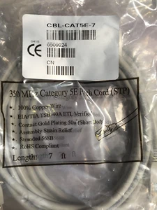 Crestron CBL-CAT5E-7 Shielded Patch Cable 6509924 7ft. - Picture 1 of 1