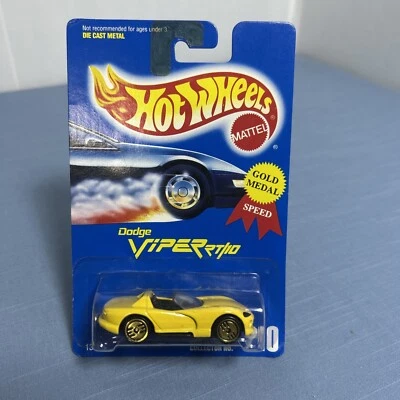 Tarjeta Hot Wheels Dodge Viper RT/10 Var Amarillo/Dorado Ultra Hots Azul Azul #210 Foto 1 de 3
