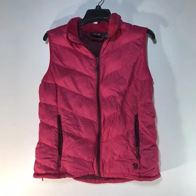 Chaleco acolchado Mountain Hardwear rosa cremallera completa para mujer talla XL plumón Foto 1 de 4