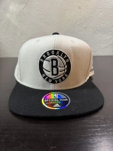 Brooklyn Nets - adidas NBA Basketball Hat Cap (Adult Snapback) White - Picture 1 of 7