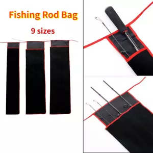 Fishing Rod Bag Economy For Rods Oxford Cloth Poles Rod Bags Rod Sleeve 9 Sizes - Picture 1 of 37