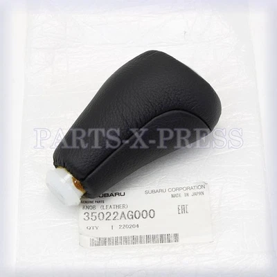 OEM GENUINE SUBARU IMPREZA / CROSSTREK LEATHER SHIFT KNOB 5-SPEED MT 35022AG000 - Image 1 of 4