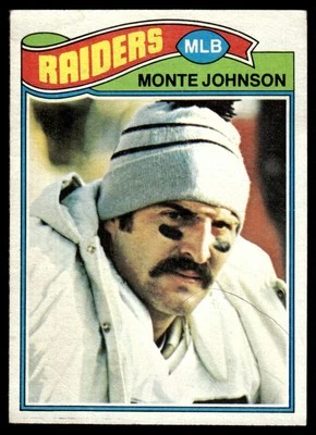 1977 Topps Monte Johnson Rookie Oakland Raiders #77 - Image 1 of 2