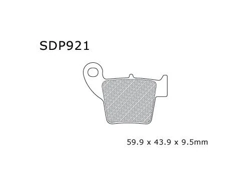 Pastillas de freno DP SDP Pro-MX para Honda CRF 450/CRF 250/CRF 150/CR125R/CR250R/CRF 230 Foto 1 de 1