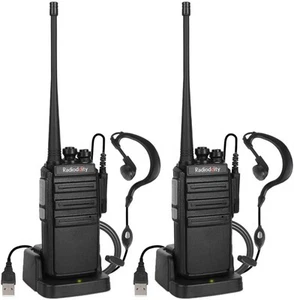 [Jak nowe] Radiodity GA-2S UHF Dwukierunkowe radio Akumulator USB (2 sztuki) - Zdjęcie 1 z 6