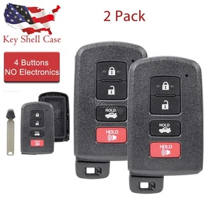 2 For 14 2015 2016 2017 2018 2019 2020 Toyota Corolla Remote Key Fob Case Shell - Picture 1 of 7