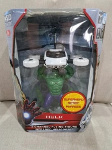 Avengers Hulk Helicopter 2 Channel Flying Figure Infrared Helicopter 12” MARVEL - Picture 1 of 6