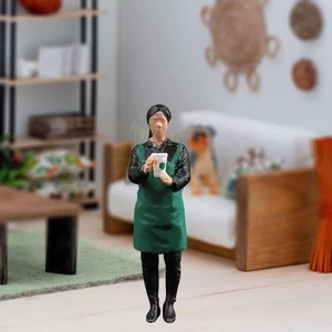 1:64 Coffee Salesperson Figure DIY Projects Collections S Scale Decoration - Picture 1 of 7