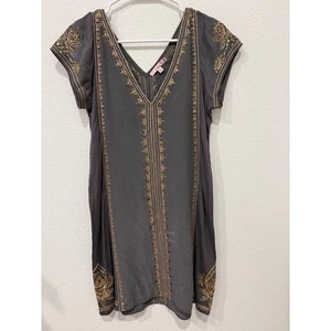 Calypso St Barth Embellished Silk V Neck Tunic Dress XS - Picture 1 of 8