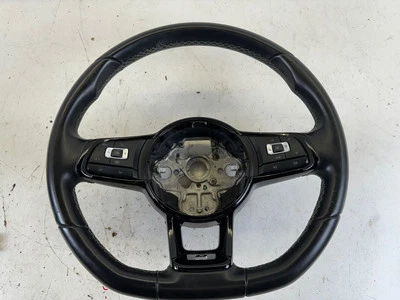 Volante M/T inferior plano 15-19 VW Golf R MK7 MK7.5 GTI Jetta OEM 5Q0419091 Foto 1 de 4