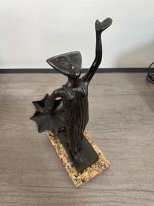 ESCULTURA DE BRONCE DE SERGIO BUSTAMANTE "PARAGUAS II" FIRMADA Y NUMERADA - Imagen 1 de 6
