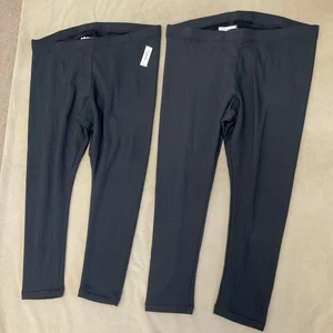 Old Navy 3X Fleece Lined Casual Pants Grey Soft Warm Womens Lot - Picture 1 of 4