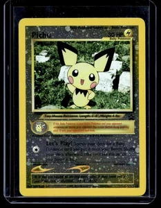 2001 Promos - Wizards Black Star Lower Right Swirl 1 Pichu Baby/Promo #35 - Picture 1 of 2