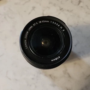 Canon EF-S 18-55mm f/3.5-5.6 is ii Lens - Black - Picture 1 of 6