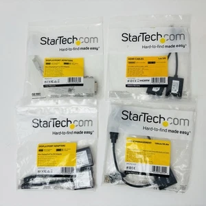 StarTech DisplayPort Adapters HDMI Cables & Cable Management Lot Set New - Afbeelding 1 van 6
